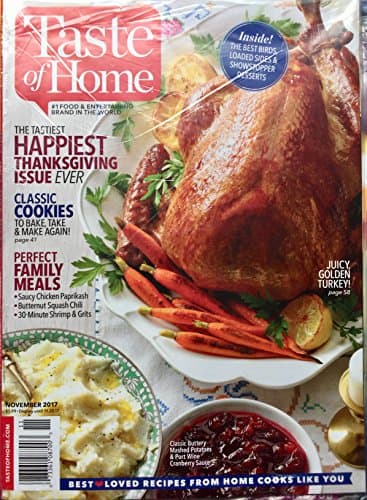 Book cover for Taste of Home Magazine November 2017 | Happiest Thanksgiving Issue by unknown author