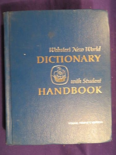 Book cover for 1973 WEBSTERS DICTIONARY w STUDENT HANDBOOK Hardcover Book From NEW WORLD by unknown author