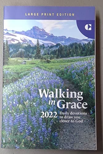 Book cover for Walking in Grace 2022 Daily Devotions Large Print Edition Guideposts by Guideposts